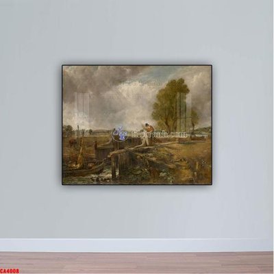 File gốc Tranh sơn dầu phong cảnh châu âu CA4008 (vector) cho in ấn