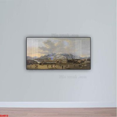 File tranh Tranh sơn dầu phong cảnh châu âu CA4013 (gốc) in backlit film
