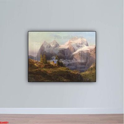 File tranh Tranh sơn dầu phong cảnh châu âu CA4021 (gốc) in backlit film