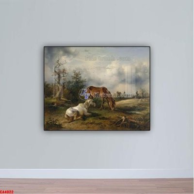 File gốc Tranh sơn dầu phong cảnh châu âu CA4022 (trang trí) phòng trẻ em