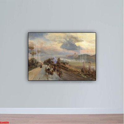 File gốc Tranh sơn dầu phong cảnh châu âu CA4029 (thiết kế) cho in ấn