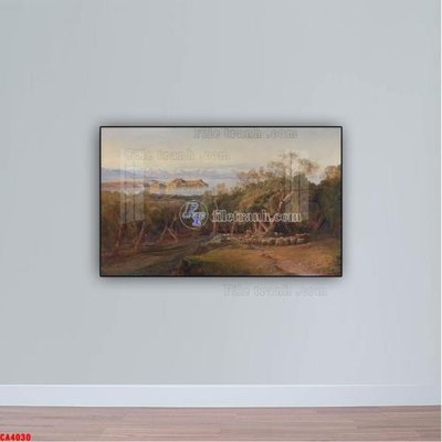 Download file gốc Tranh sơn dầu phong cảnh châu âu CA4030 (in lụa) cao cấp