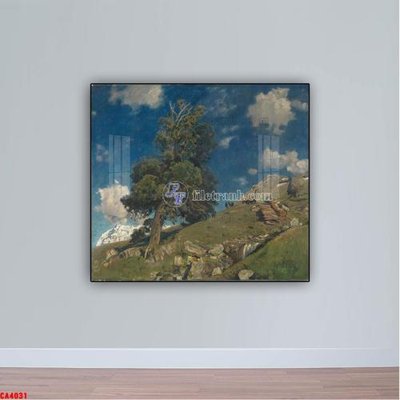 Download file gốc Tranh sơn dầu phong cảnh châu âu CA4031 (in mica) trong suốt