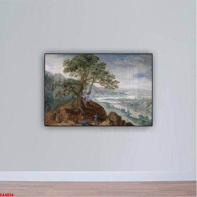 Tải file Tranh sơn dầu phong cảnh châu âu CA4034 (gốc) làm file in ấn