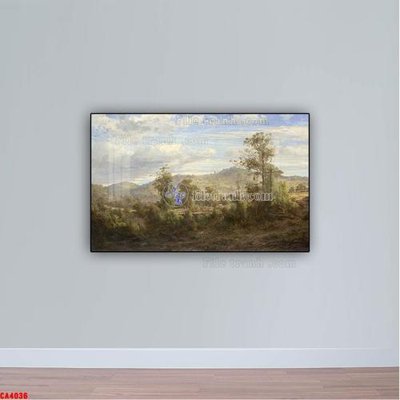 File gốc Tranh sơn dầu phong cảnh châu âu CA4036 (vector) cho in ấn