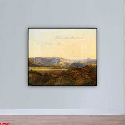 Download file gốc Tranh sơn dầu phong cảnh châu âu CA4039 (in lụa) tranh 3D