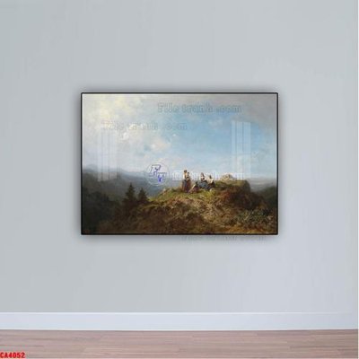 File tranh trang trí Tranh sơn dầu phong cảnh châu âu CA4052 (file gốc)