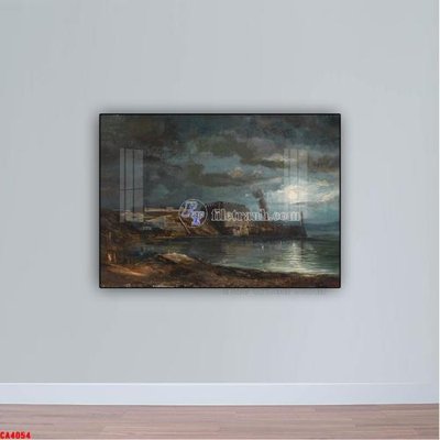 File gốc Tranh sơn dầu phong cảnh châu âu CA4054 (in tráng gương) nghệ thuật