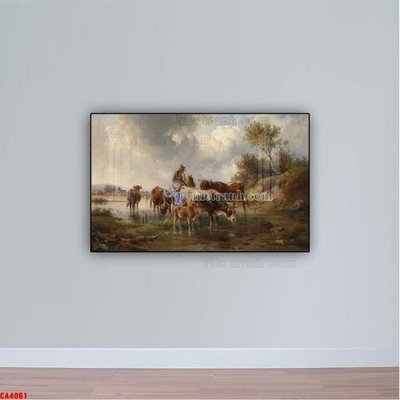 File tranh Tranh sơn dầu phong cảnh châu âu CA4061 (gốc) in trên kính