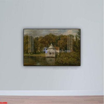 File PSD in ấn Tranh sơn dầu phong cảnh châu âu CA4085 (chất lượng cao)