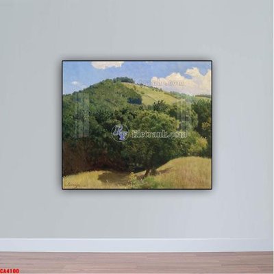 File ảnh Tranh sơn dầu phong cảnh châu âu CA4100 (gốc) cho trang trí nhà hàng