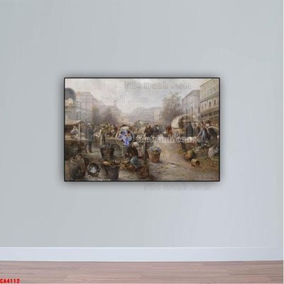 Tải file Tranh sơn dầu phong cảnh châu âu CA4112 (ảnh gốc) độ phân giải 300dpi