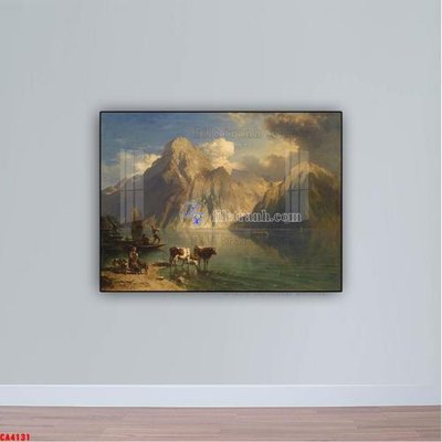 File gốc Tranh sơn dầu phong cảnh châu âu CA4131 (in ấn) màu sắc trung thực