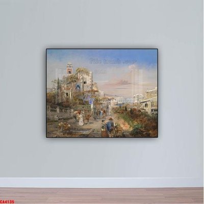 Tải file gốc Tranh sơn dầu phong cảnh châu âu CA4135 (in khổ lớn) quảng cáo
