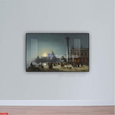 File ảnh Tranh sơn dầu phong cảnh châu âu CA4139 (gốc) in backdrop sự kiện