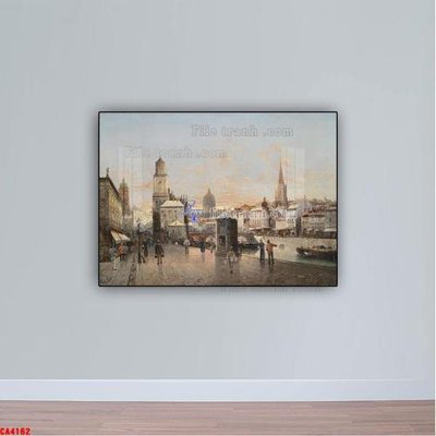 Download file Tranh sơn dầu phong cảnh châu âu CA4162 (chuẩn in) Tranh sơn dầu phong cảnh châu âu CA4162