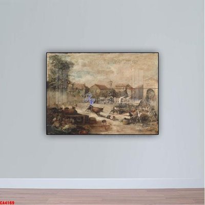 File gốc Tranh sơn dầu phong cảnh châu âu CA4169 (PNG) nền trong suốt