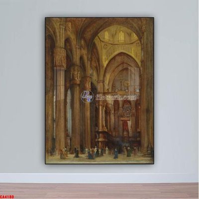 Download file ảnh gốc Tranh sơn dầu phong cảnh châu âu CA4180 để in ấn