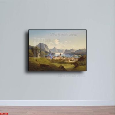 File gốc Tranh sơn dầu phong cảnh châu âu CA4188 (phong cách) cổ điển
