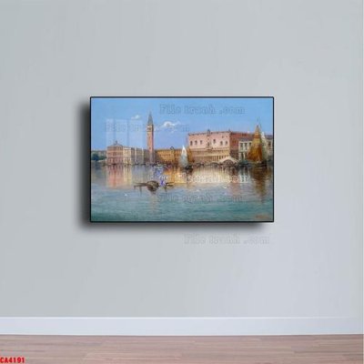 File gốc Tranh sơn dầu phong cảnh châu âu CA4191 (chuẩn CMYK) cho nhà in
