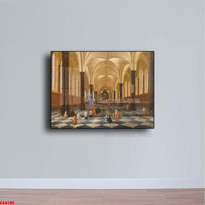 File PSD in ấn Tranh sơn dầu phong cảnh châu âu CA4192 (chất lượng cao)