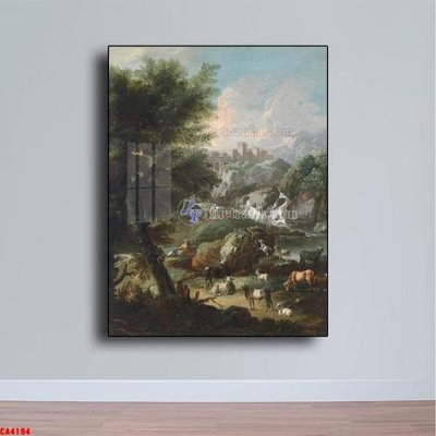 File tranh Tranh sơn dầu phong cảnh châu âu CA4194 (gốc) in backlit film