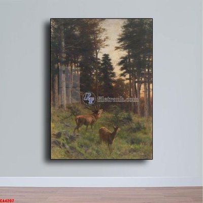 File in trần Tranh sơn dầu phong cảnh châu âu CA4207 (bản gốc) phong cảnh