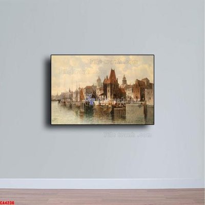 Tải file gốc Tranh sơn dầu phong cảnh châu âu CA4236 (bản PSD) đầy đủ layer