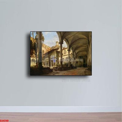 File tranh quảng cáo Tranh sơn dầu phong cảnh châu âu CA4240 (file gốc) chuyên nghiệp