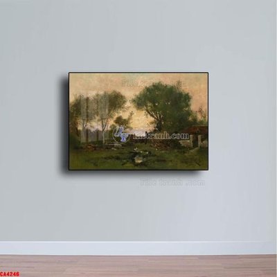 Cung cấp file tranh gốc Tranh sơn dầu phong cảnh châu âu CA4246 độc quyền