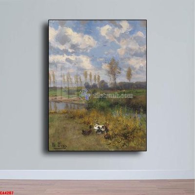 File tranh trang trí Tranh sơn dầu phong cảnh châu âu CA4267 (file gốc)