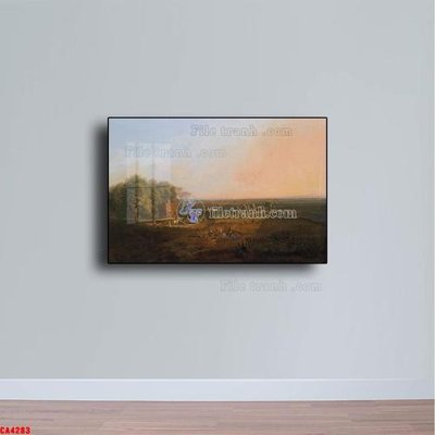 File gốc Tranh sơn dầu phong cảnh châu âu CA4283 (dành cho trang trí nội thất)