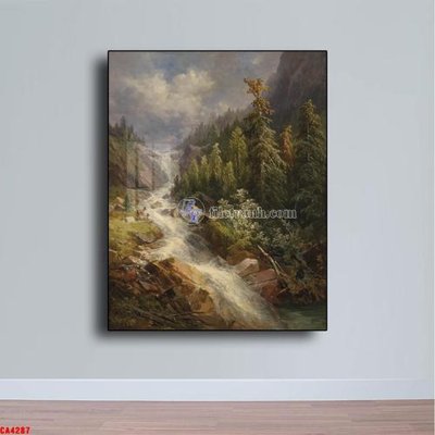 File PSD Tranh sơn dầu phong cảnh châu âu CA4287 (bản gốc) đã tách nền