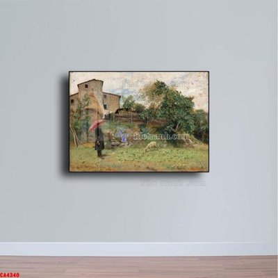 File gốc Tranh sơn dầu phong cảnh châu âu CA4340 (trang trí) cho phòng khách