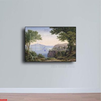 Download file gốc Tranh sơn dầu phong cảnh châu âu CA4348 (in mica) trang trí