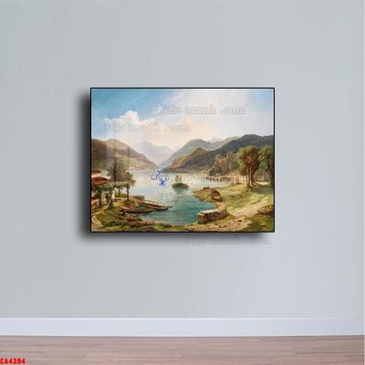 Cung cấp file tranh gốc Tranh sơn dầu phong cảnh châu âu CA4394 độc quyền