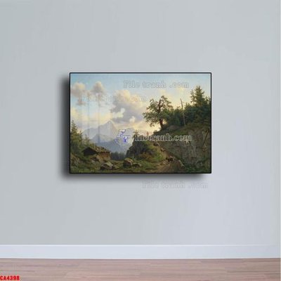 Tải file Tranh sơn dầu phong cảnh châu âu CA4398 (gốc) chủ đề hoa sen