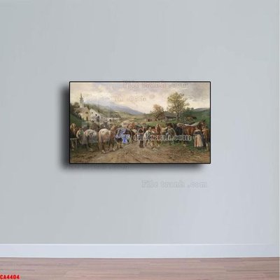 File tranh Tranh sơn dầu phong cảnh châu âu CA4404 (gốc) in vải canvas