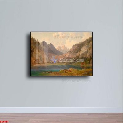 File ảnh Tranh sơn dầu phong cảnh châu âu CA4421 (gốc) in Hiflex