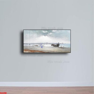 File tranh in trần 3D Tranh sơn dầu phong cảnh châu âu CA4456 (ảnh gốc)