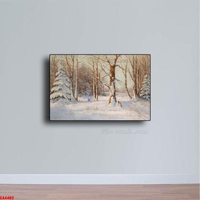 File ảnh Tranh sơn dầu phong cảnh châu âu CA4462 (gốc) dùng in Pano