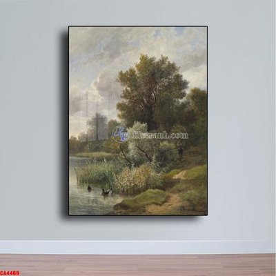 File gốc in ấn Tranh sơn dầu phong cảnh châu âu CA4469 độ phân giải cao