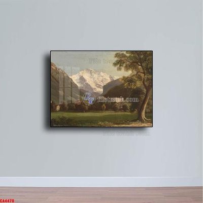 File gốc Tranh sơn dầu phong cảnh châu âu CA4470 (trang trí) phòng trẻ em