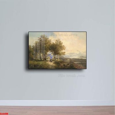 File ảnh Tranh sơn dầu phong cảnh châu âu CA4499 (gốc) in standee