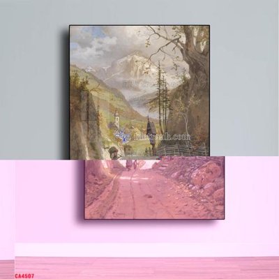 File gốc Tranh sơn dầu phong cảnh châu âu CA4507 (phong cách) cổ điển