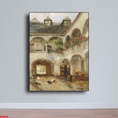 Tải file gốc Tranh sơn dầu phong cảnh châu âu CA4515 (bản PSD) đầy đủ layer