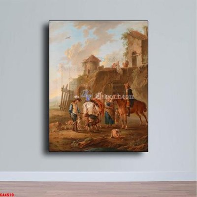 File gốc Tranh sơn dầu phong cảnh châu âu CA4519 (thiết kế) cho in ấn