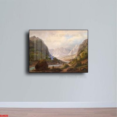 File PSD Tranh sơn dầu phong cảnh châu âu CA4522 (nguyên gốc) chất lượng cao