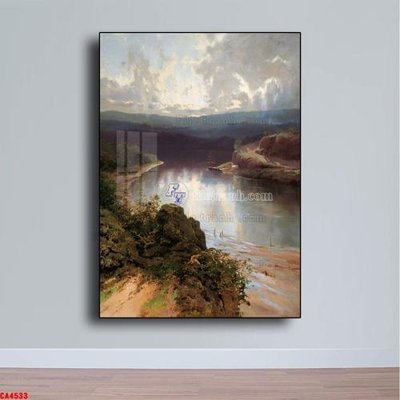 File tranh in trần 3D Tranh sơn dầu phong cảnh châu âu CA4533 (ảnh gốc)