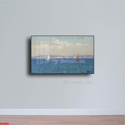 File gốc Tranh sơn dầu phong cảnh châu âu CA4553 (AI/EPS) cho in ấn